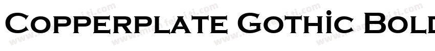 Copperplate Gothic Bold粗字体转换